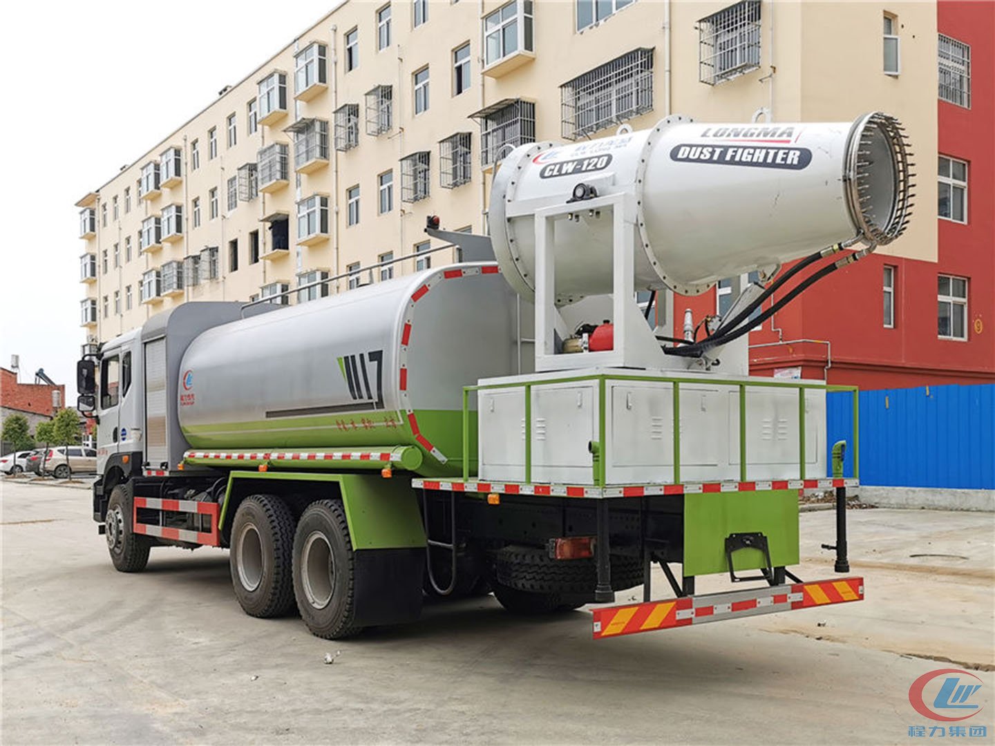 國六東風華神T5后雙橋多功能抑塵車