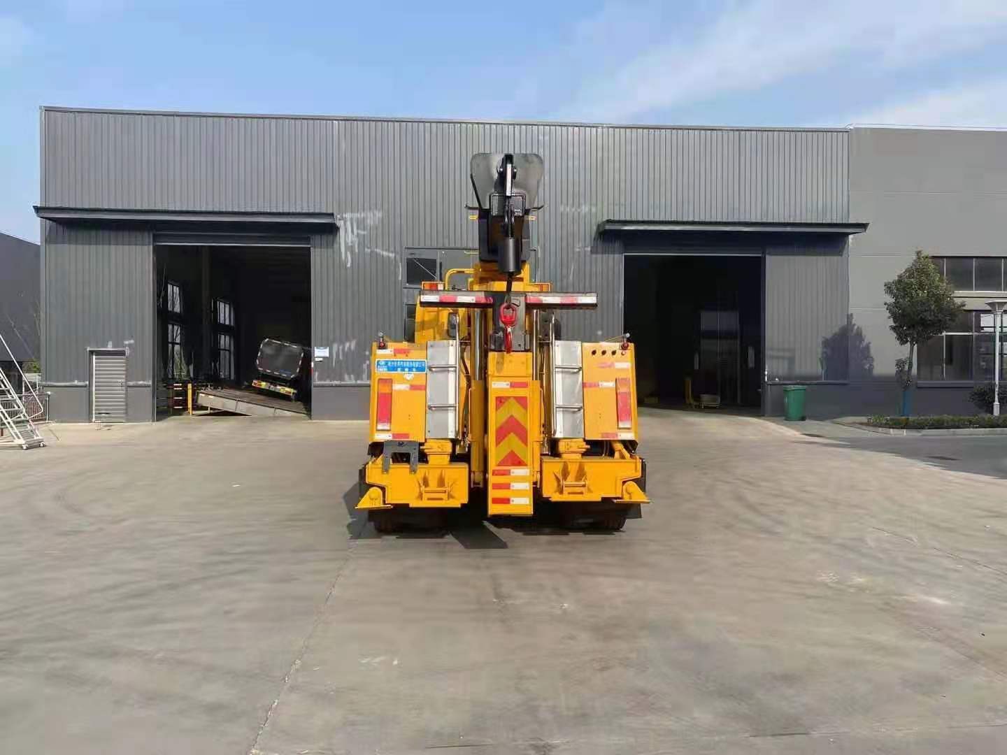 國六東風天龍后雙橋拖吊分離清障車