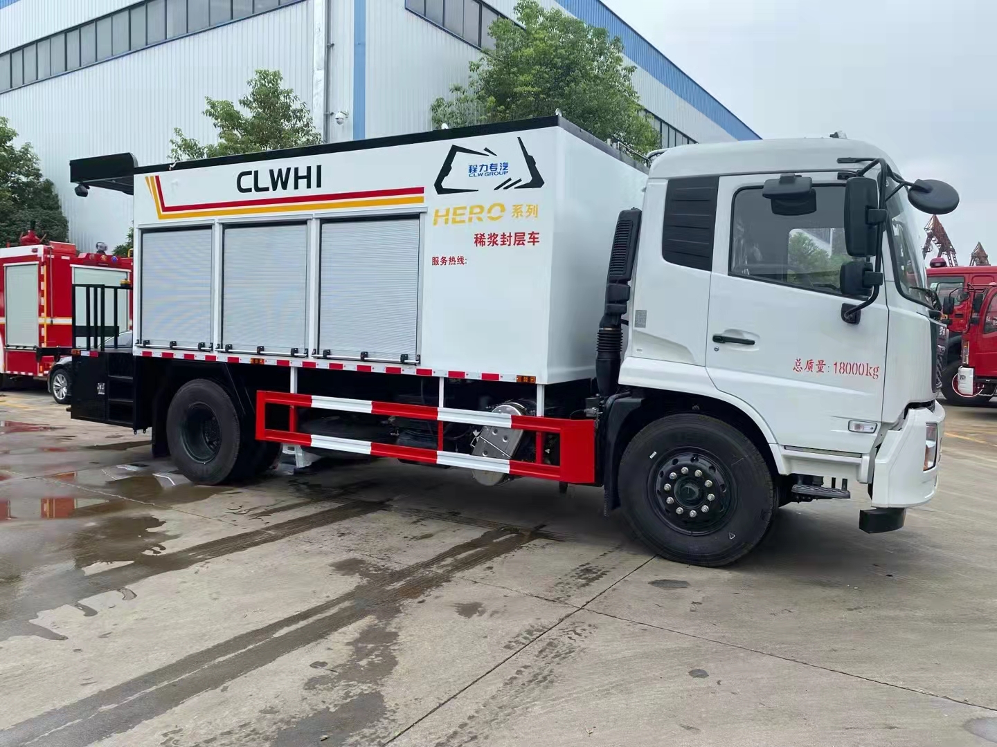 東風天錦單橋稀漿封層車