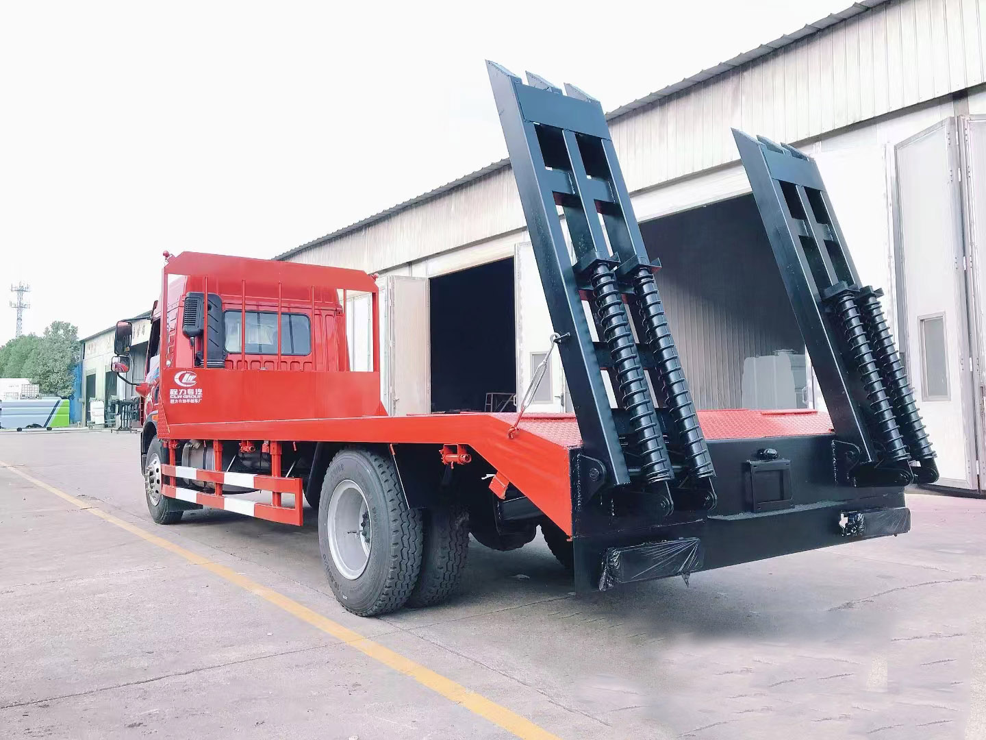 國六解放龍V2.0單橋平板運輸車