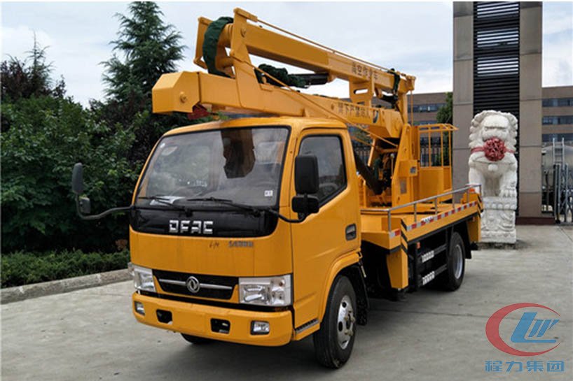 程力東風12米藍牌高空作業車高清圖