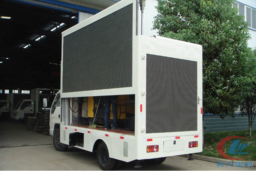 程力福田時代led廣告宣傳車側面圖