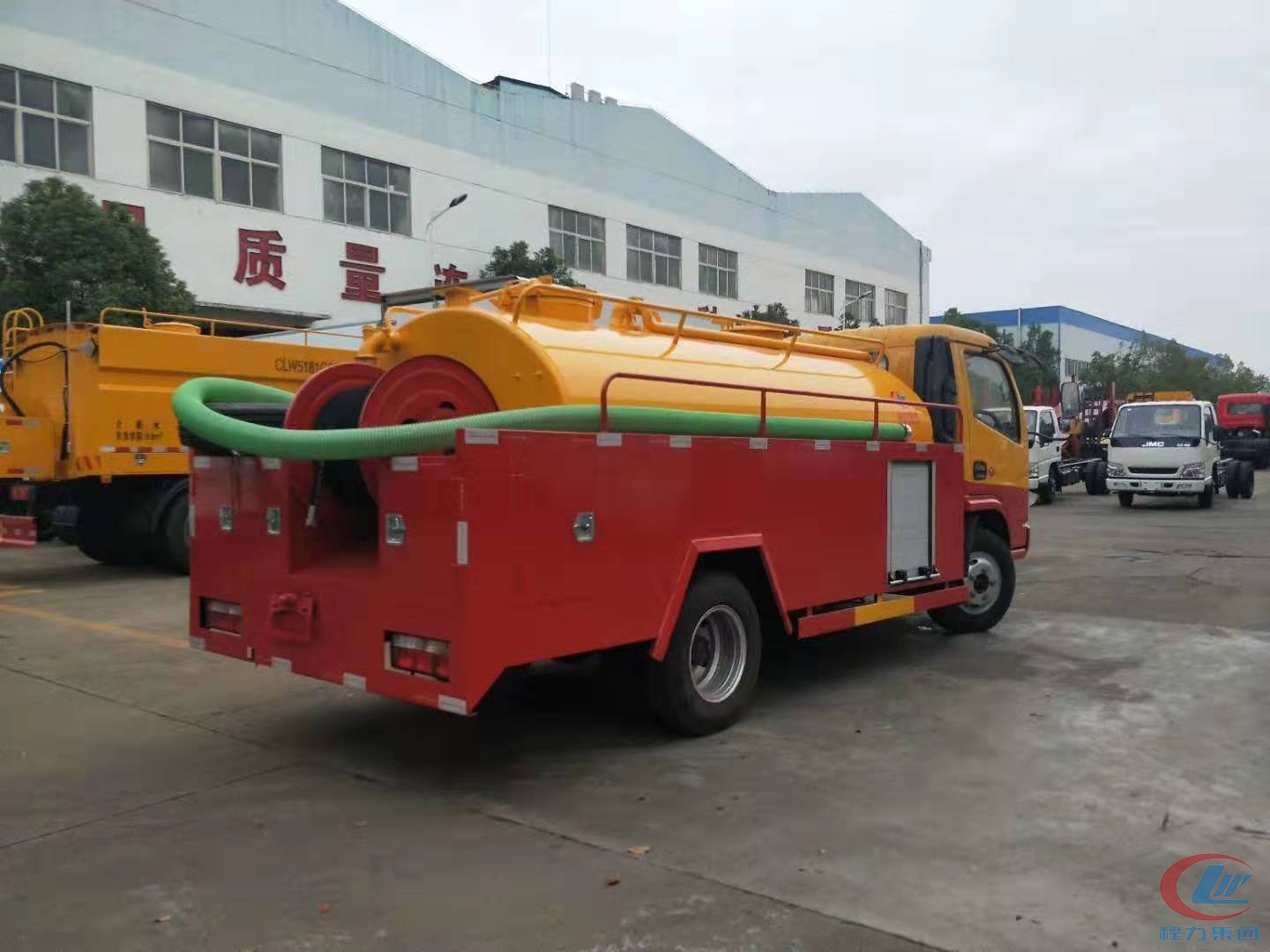 程力東風多利卡D6藍牌疏通車吸糞車